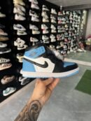 Nike Air Jordan 1 Black & Blue Sneakers