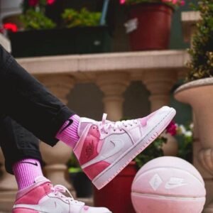 Air Jordan Retro 1 Digital Pink – Premium Suede Leather for Girls