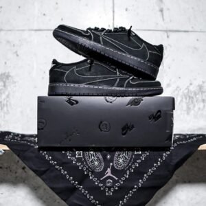 Travis Scott x AJ1 Low Black Phantom First Copy