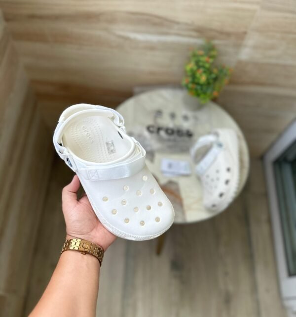 Crocs Classic Hiker Clogs (White) - Image 2